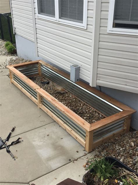 building planter boxes with corrugated metal|corrugated metal planter box plans.